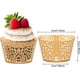 thumbnail image 2 of 50 piezas de papel para envolver cupcakes, fundas de encaje para cupcakes, decoración de cupcakes, magdalenas, pasteles (dorado), 2 of 5
