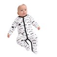 thumbnail image 2 of Bellafa 0-12M Baby Boys Long Sleeve One-Piece Footies Newborn Button Down Cotton Romper Onesies Fall Spring Infant Bodysuit, 2 of 7