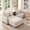 Beige, variant on RIAFUN 111.8" U-Shaped Modular Sectional Sofa with 2 Ottomans, 4-Seat Oversized Corduroy Couch with Storage Box, USB/Type-C Port & 2 Cup Holders for Living Room, Navy