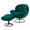 Green, variant on Swivel Accent Chair with Ottoman, Modern Velvet Lounge Chair with Footrest, Button Tufted Leisure Single Sofa Chair with 360 Degree Metal Base for Reading/Living Room/Bedroom, Fruit Green