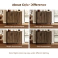 thumbnail image 4 of LuxenHome  45.3" W Accent Cabinet with Doors, Mid-Century Storage Cabinet for Living Room, Dining Room, Entryway, Dark Walnut, 4 of 8