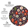 thumbnail image 4 of Disketp Winter Holiday Christmas Funny Coasters,6 Pcs Leather Coasters With Holder, Perfect Housewarming Hostess Gifts,Protect Furniture From Water Marks Scratch And Damage, 4 of 9