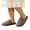Coffee, variant on Iyufng Womens Striped Fuzzy Plush Close Toe Slippers Soft Warm Cozy Slip on Indoor House Slides