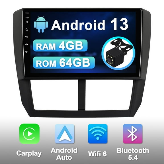 4G 64G Android 13 Car radio for Subaru Forester 2008-2012 Impreza 2008-2011 Multimedia Stereo Wireless Carplay Android Auto