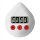 thumbnail image 1 of Reloj de BañO Digital Reloj de Ducha una Prueba de Agua Temporizador Temperatura Humedad Temporizador de Cuenta Regresiva Visual Reloj de Pared Blanco, 1 of 5