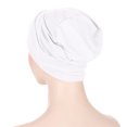 thumbnail image 4 of Chemo Turban for Women Headwear Soft Cancer Head Scarf Hats Beanie Elastic Hair Wraps White One Size, 4 of 7
