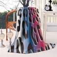thumbnail image 2 of Colorful and Black Of Leopard Print Blanket,Comfortable Soft Flannel Throw Blanket,All Season,Warm Lightweight Blankets for Sofa Bed Couch Living Room Chair,60"x80", 2 of 4