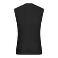 thumbnail image 5 of Men's Tank Top Summer Fashion Hollow Out Casual Solid Color Sleeveless Loose Fit Shirt Round Neck Collar Blouse Shirt Tank Top, 5 of 7