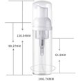 thumbnail image 4 of bouteille Vide De Voyage 50 Ml - Distribuidor De Mousse En Plastique - Mini Distribuidor De Savon Moussant - Sans Bpa - Pour Le Nettoyage, Les Voy, 4 of 5