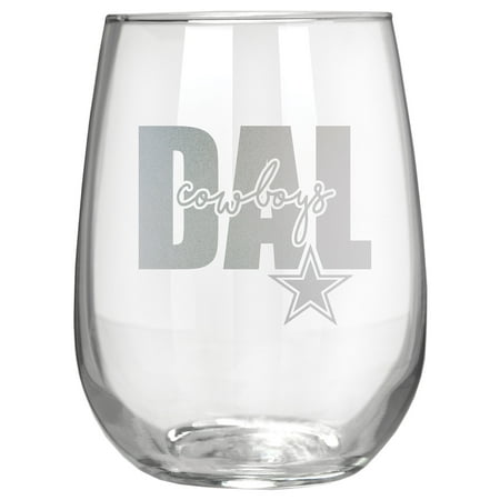 

Dallas Cowboys Etched 17oz. City Stemless Wine Glass