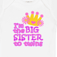 thumbnail image 4 of Inktastic I'm the Big Sister to Twins. Girls Baby Bodysuit, 4 of 5