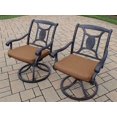 thumbnail image 2 of Oakland Living Victoria Aluminum Outdoor Dining Swivel Chairs - Set of 2, 2 of 2