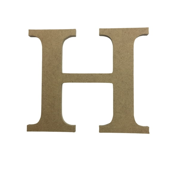 Wooden Letter Unfinished, Times Font, Craft Cutout