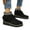 Black, variant on Bnwani Boots for Women Zipper Wedge Casual Tassel Boot Black Size 4.5
