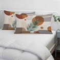 thumbnail image 5 of Boho Toddler Pillow Covers 16x24 Inch, Modern Abstract Art Leaves Cycle Stripes Geometric Decorative Pillowcase with Zipper, Microfiber Breathable Throw Pillowcases for Sofa Bed Living Room, 5 of 9