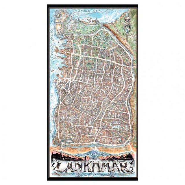 Goodman Games GMG5220 Dungeon Crawl Classics Lankhmar Game Map