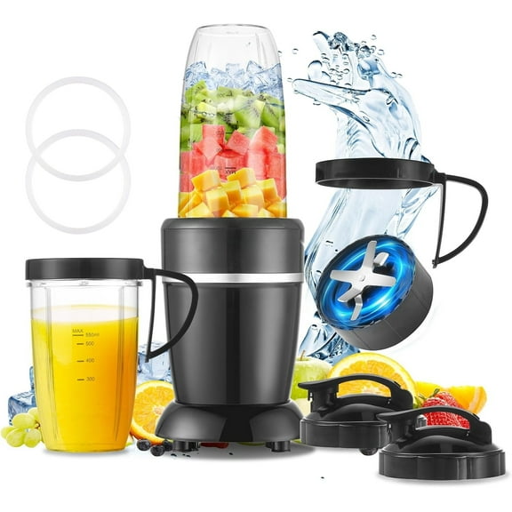 Personal Blender for Shakes and Smoothies, Portable Blender Combo with Blades, Cups for Juices, Frozen Drinks