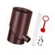 thumbnail image 2 of Desviador de bajante Colector de lluvia para bajantes redondos Desvía el agua hacia la lluvia 8cm, 2 of 9