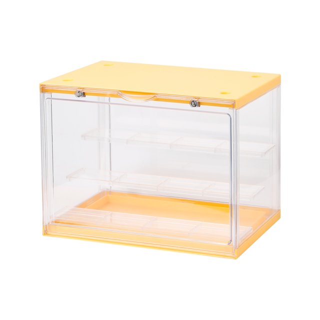 Caja de almacenamiento portátil magnética a prueba de polvo para escritorio, caja de exhibición de juguetes Lego de gran capacidad, estante de exhibición de caja ciega Bubble Mart