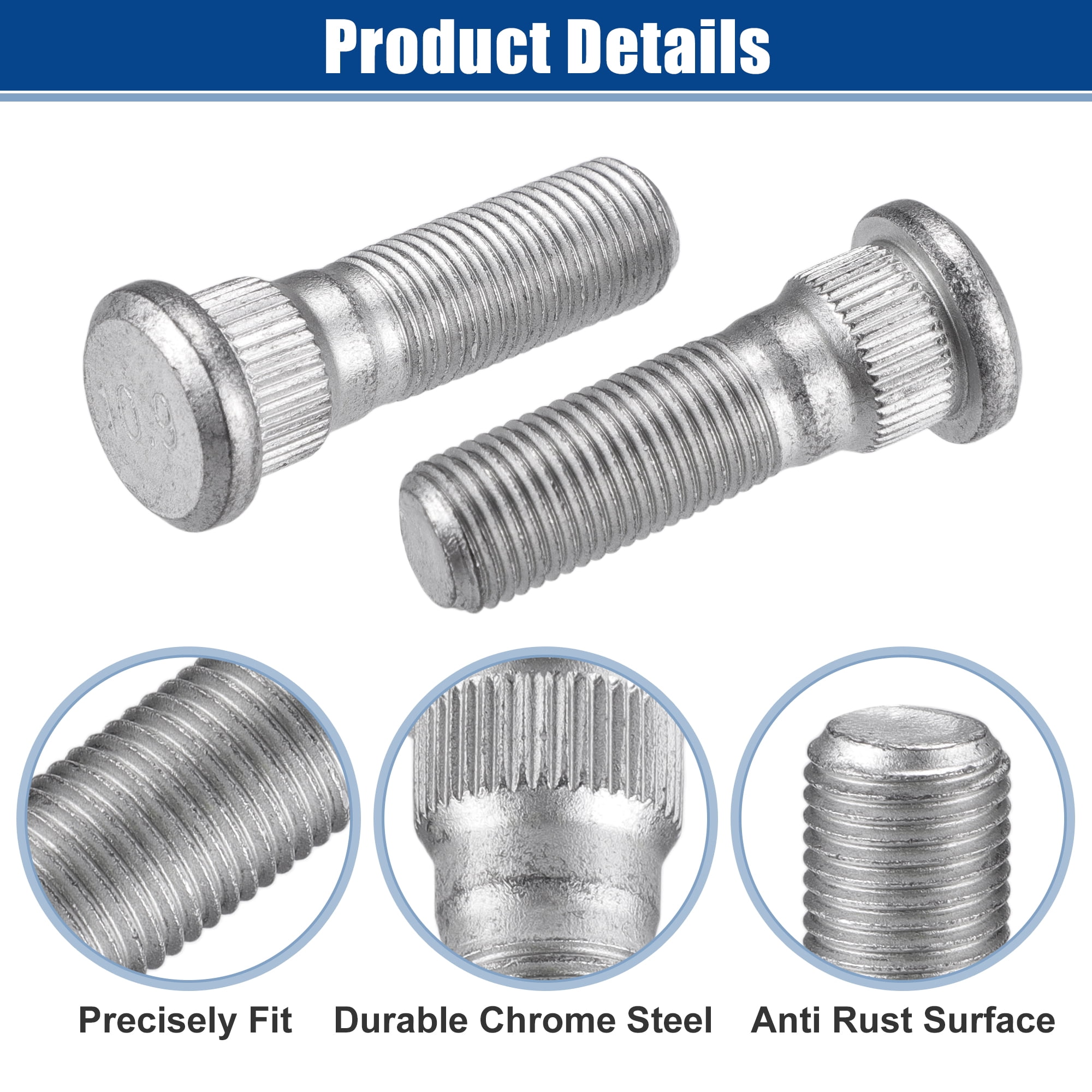 Unique Bargains M12x1.25 Front or Rear Wheel Lug Stud for Infiniti FX35 2003-2012