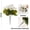 White, variant on Clearance Under $10 Artificial flowers, Artificial Pansy Flowers Outdoor Spring Flowers Wildflower Plants Faux Impatiens Red For Window Box Wedding Outside Garden Porch Decor