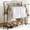 59.06inch double Rod Hanger, variant on Heavy-Duty Metal Double-Pole Hanger - Large Capacity, Portable Multi-Functional Hanger, Suitable for Bedrooms
