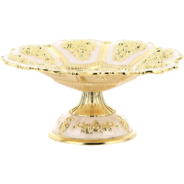 Shisuyan Decorative Fruit Tray European Style Dessert Plate Household Cake Plate Home Accessory