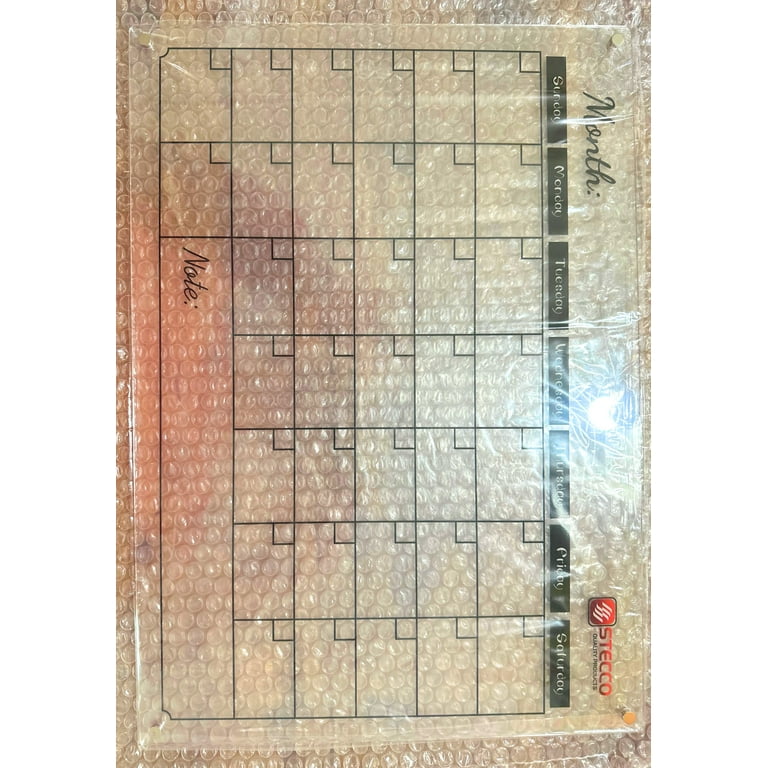 Calendario Magnetico Cancellabile Per Frigorifero - Set Mensile E Settimanale Acrilico - Foto 13