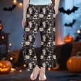 thumbnail image 2 of JAJAHO Halloween Pajamas Pants Kids Loose Straight Leg Casual Sleepwear Pants For Boys Girls 3-14Y, 2 of 4