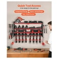 thumbnail image 2 of Power Tool Organizer Wall Mount, 4-Tier Storage Rack with Drill Holders, Garage Tool Storage for Workshop, Workbench, 8 Drill Slots, 2 of 9