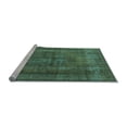 thumbnail image 2 of Ahgly Company Machine Washable Indoor Square Oriental Light Blue Industrial Area Rugs, 8' Square, 2 of 4