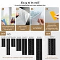 thumbnail image 6 of Black Morocco Window Privacy Film, Geometric Leaf Diamond Lattice Abstract Static Cling UV Sun Blocking Heat Control Window Tint, Non-Adhesive One Way Windows Privacy Cover 29.5''x78.7'', 6 of 7