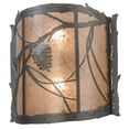 thumbnail image 5 of Meyda Tiffany 32826 Whispering Pines 2 Light 14" Tall Wall Sconce - Copper, 5 of 7
