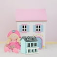 thumbnail image 6 of Wooden Doll House Mini Dollhouse Furniture Pink Small Villa Cute Decor Living Room Decorations Miniatures Buildings, 6 of 6