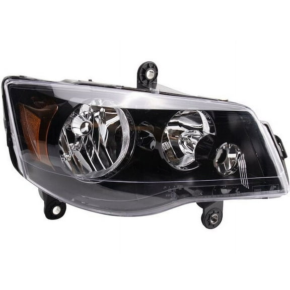 Right Headlight Assembly - Compatible with 2011 - 2020 Dodge Grand Caravan 2012 2013 2014 2015 2016 2017 2018 2019