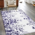 thumbnail image 2 of Purple Eucalyptus Leaves Area Rugs 3x5 ft Spring Summer Botanical Washable Rug Non Slip Indoor Carpet Absorbent Floor Mat for Living Room Bedroom Dining Room, 2 of 9