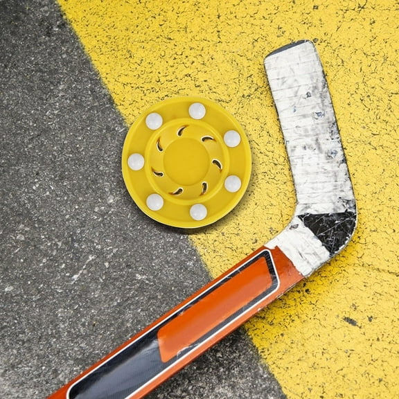 RENACLIPY Durable ABS Ice Hockey Pucks Multi for Consistent Shots 2Pcs