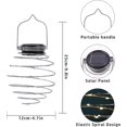 thumbnail image 2 of Linterna Solar Jardín Al Aire Libre, 4 Piezas 80 Luces Espirales Solares Led Lámpara Colgante Solar De Metal Linterna Solar Impermeable Ip65 para Jardín, Patio, Porche, Lado, 2 of 5