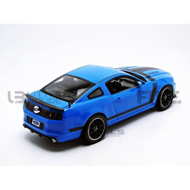 2013 Ford Mustang Boss 302 Blue 1/18 Diecast Car Model by Shelby