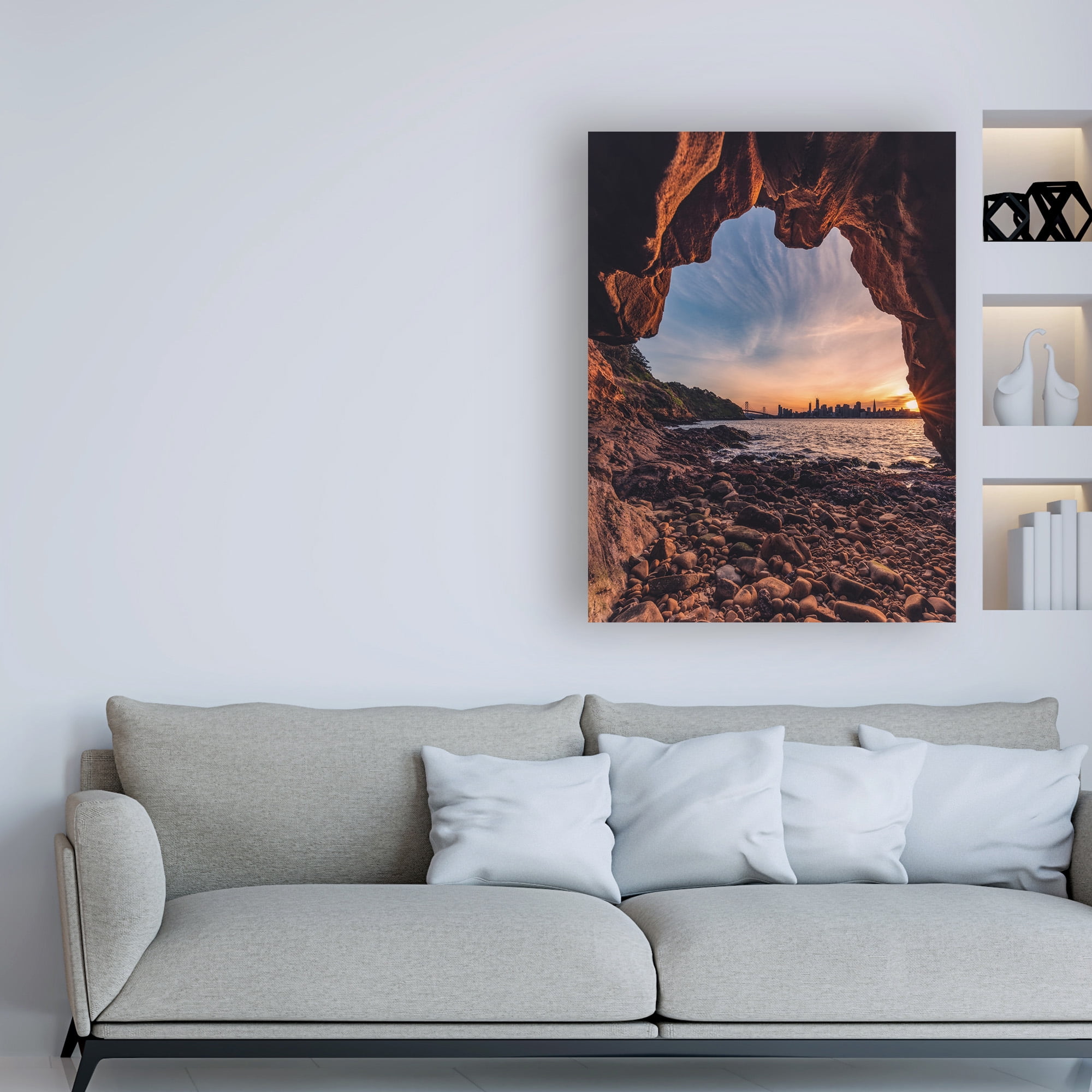 Trademark Fine Art 'Treasure Island Cave' Canvas Art by Bruce Gett