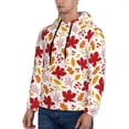 thumbnail image 3 of Fotbe Men's Hoodie with fall laef Maple Pattern - Kangaroo Pocket Pullover Hooded Sweatshirt, Perfect for Daily Wear, Travel, and Home-XX-Large, 3 of 7