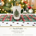 thumbnail image 2 of Spode Christmas Tree Latte Mug - 22 Oz Holiday Coffee Cup for Tea, Hot Cocoa, and More - Classic Green Banded Christmas Tree Design - Dishwasher & Microwave Safe Fine Earthenware Mug, 2 of 7