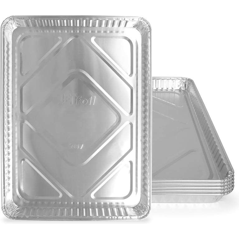 Disposable Aluminum Foil Cookie Sheets 13 X 17 Inch 5-Pack photo 1