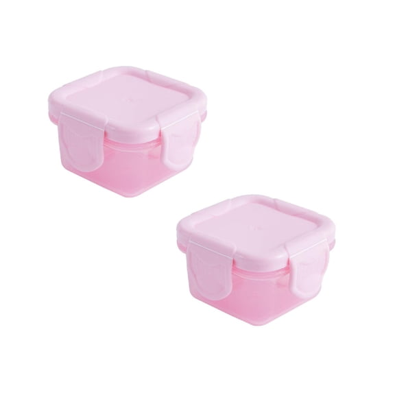 Clearance Food Storage under $6 Mini Plastic Food Storage Containers With Lids Small Airtight Containers Square School Lunch Containers For Children Leftover Food Containers