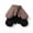 Black+Brown, variant on 2 Sets Korean Style Double Fleece Lined Mitten Gloves, Windproof Thick Warm Knit Full Hand Mittens, 2 Color Combos Black-Coffee , Business Men Winter Outdoor Gloves
