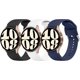 thumbnail image 1 of 3 Pack Correas para Samsung Galaxy Watch 6 / 5 / 4 Band 40mm 44mm, Galaxy Watch 5 Pro  45mm, Galaxy Watch 6 , Galaxy Watch 4  20mm Sport Band Correa de repuesto de silicona ajustable para, 1 of 15