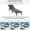 thumbnail image 6 of SEGMART Outdoor Lounge Chairs Set of 2, Adjustable Patio Chaise Lounges, Lounger Recliner for Poolside, Backyard, Porch, Quick Assembly, Easy Carrying, Waterproof, 440lb Capacity - Dark Brown, 6 of 7