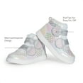 thumbnail image 3 of BURUDANI Girls Toddler High-Top Sneakers Hook and Loop Storybook Casual Walking Shoes, 3 of 6