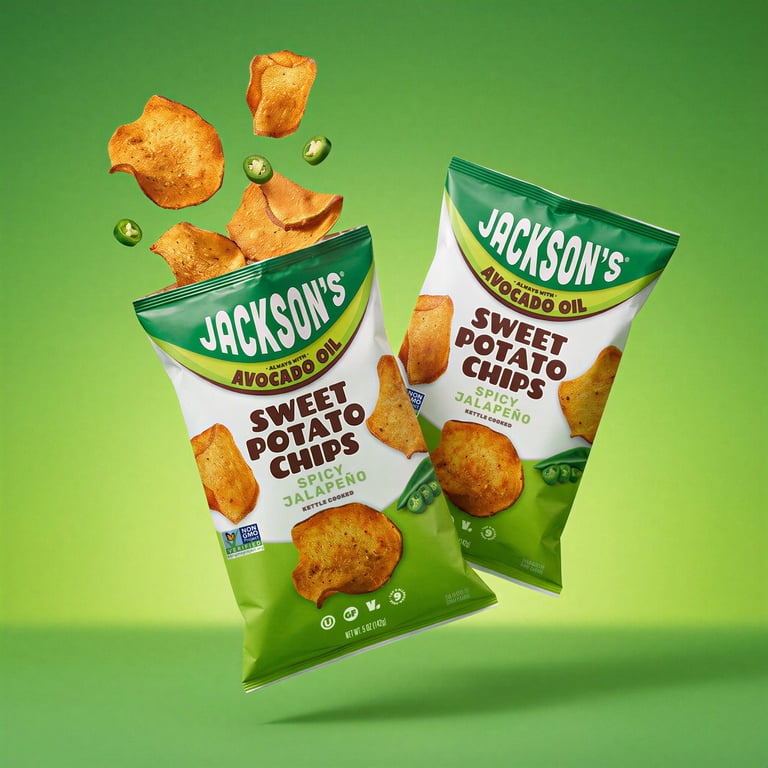 Jackson's Sweet Potato Spicy Jalapeno Chips, Avocado Oil, Free of