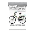 thumbnail image 2 of Saying Bedding Set with Sheet & Covers, Vintage Bicycle with Birds Flowers on Green Leafy Branches with a Motivational Text, Printed Bedroom Decor 2 Shams, 4 Sizes, Multicolor, by Ambesonne, 2 of 3